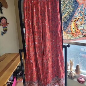 Jaase Coral Floral Wide Leg Pants